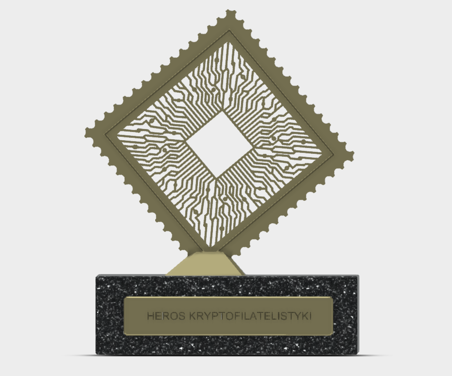 Heros Kryptofilatelistyki - statuetka