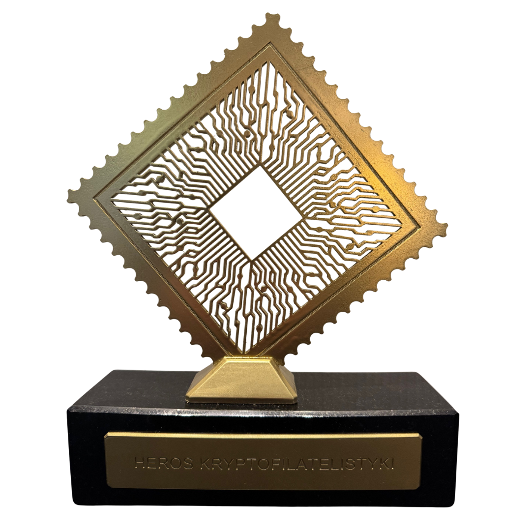 Heros Kryptofilatelistyki - statuetka